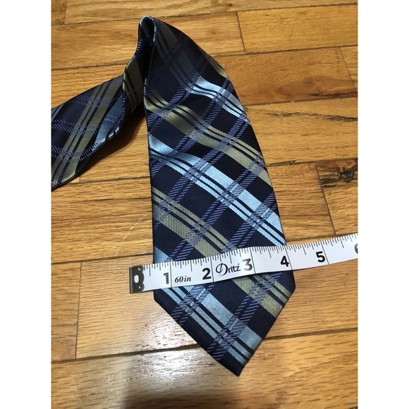 MICHAEL KORS Men's 100% Silk Tie Plaid - Picture 3 of 5